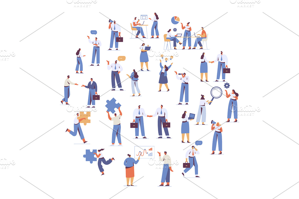 Vector People 200+ Bundle, a Person Illustration by Vector_Art (Photo 21 of 28)