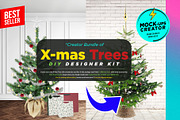 2x X-mas Trees Creator Mock-ups, a Product Mockup by Mocca Mockups Store (Thumbnail 1 of 6)
