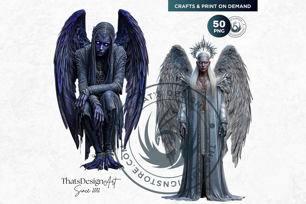 Nocturnal Winged Creatures Clipart, an Illustration by ThatsDesignArt (Photo 9 of 10)