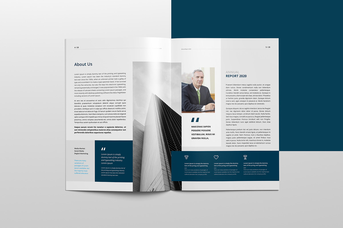 Annual Report 2023 | 28 Pages, a Brochure Template by Pro-Gh (Photo 3 of 14)