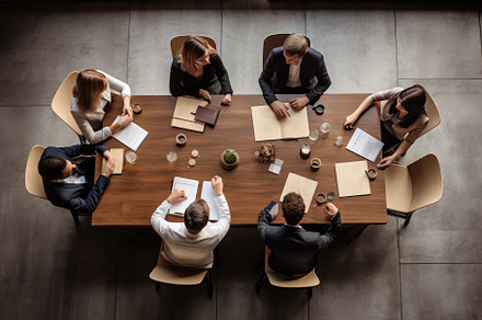 Top view of business people sitting, a Photo by Iftikhar Alam