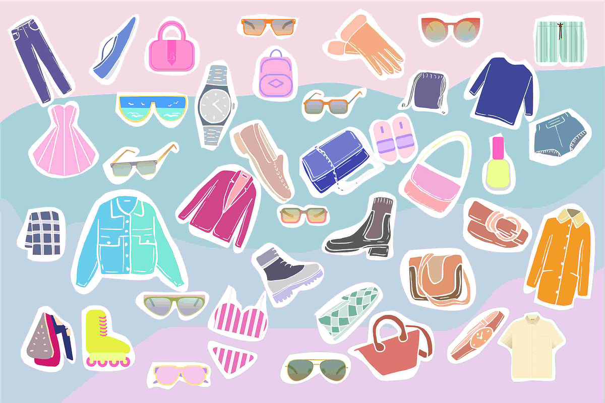 Fashion Vector Collection + Font, a Decorative Illustration by Anada Arty (Photo 8 of 10)