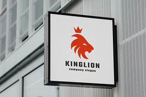 King Lion Head Logo, a Branding & Logo Template by Design_Planet