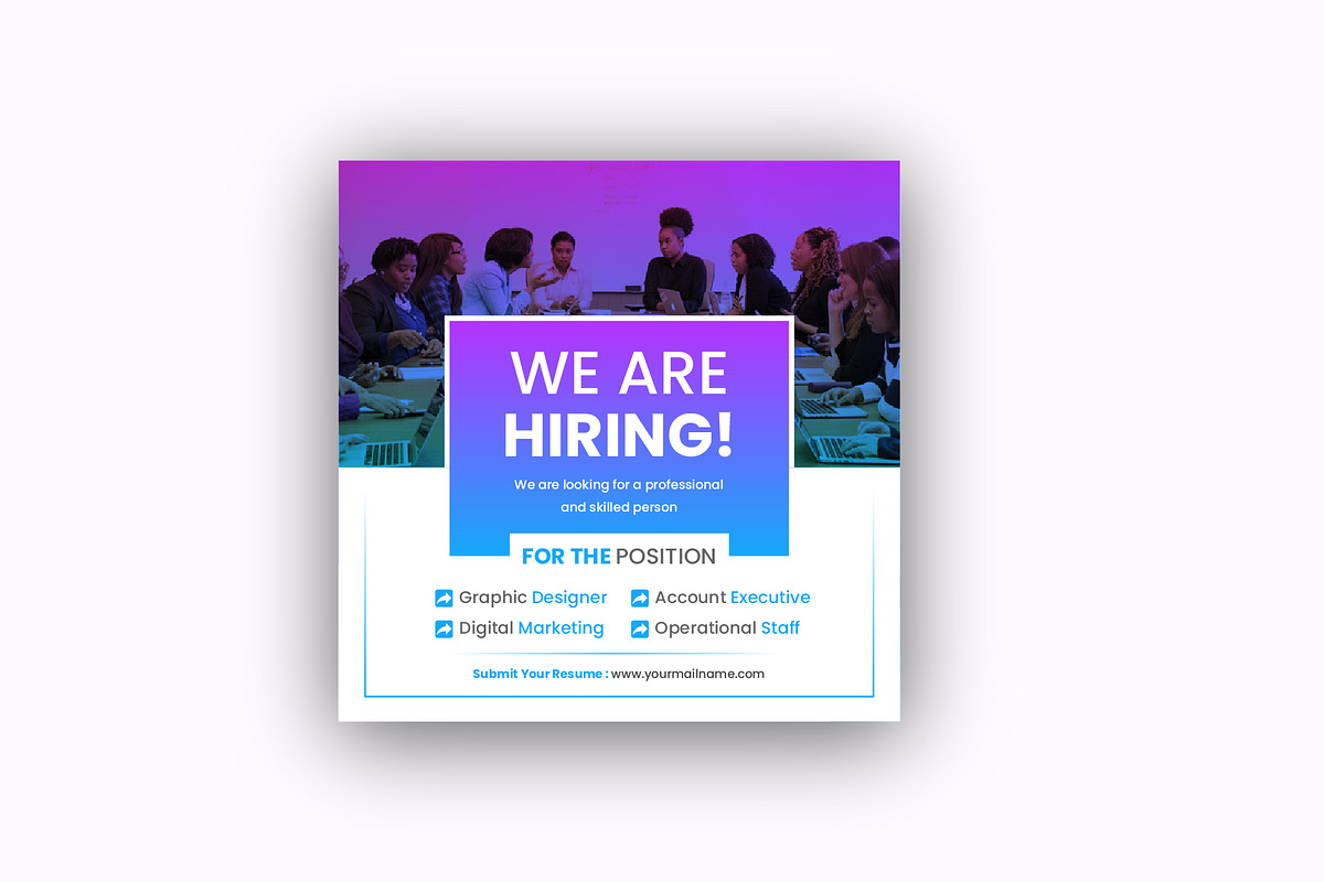 Hiring And Job Vacancy Social Media, a Social Media Template by Mk_Studio (Photo 2 of 5)