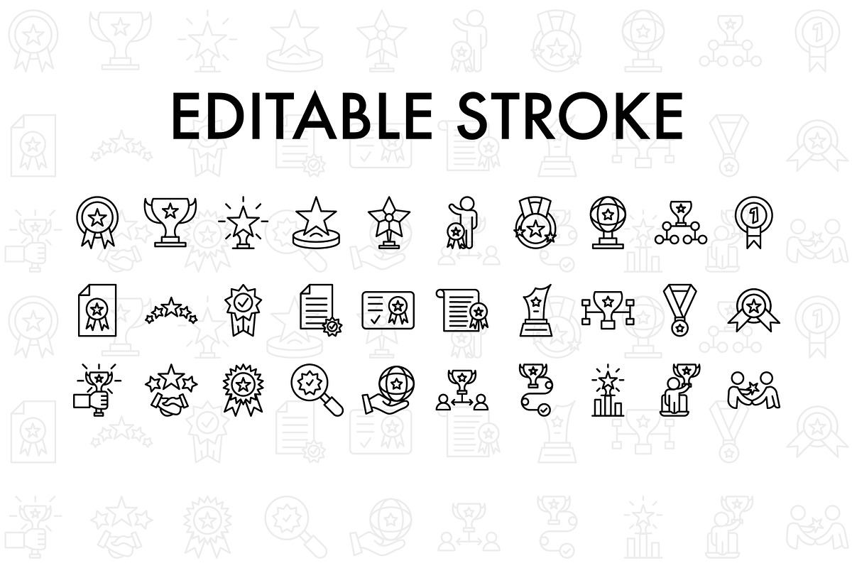 30 reward line icon, an Outline Icon by khalwa.studio (Photo 2 of 3)