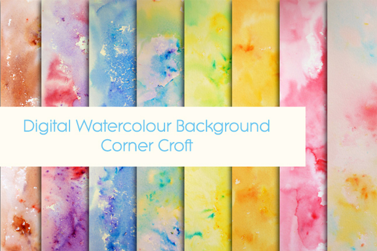 Watercolor Paint Splatter Pattern