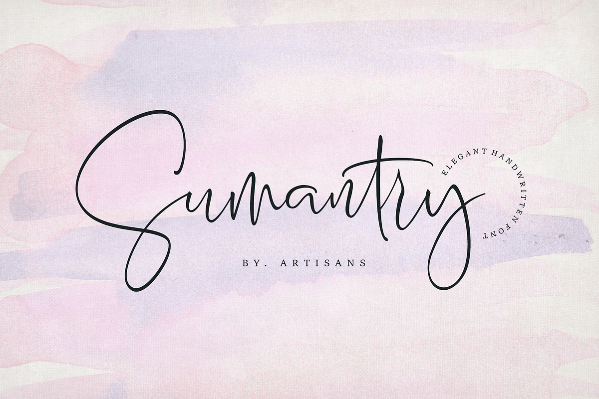 Sumantry, a Script Font by artisans (Photo 1 of 14)