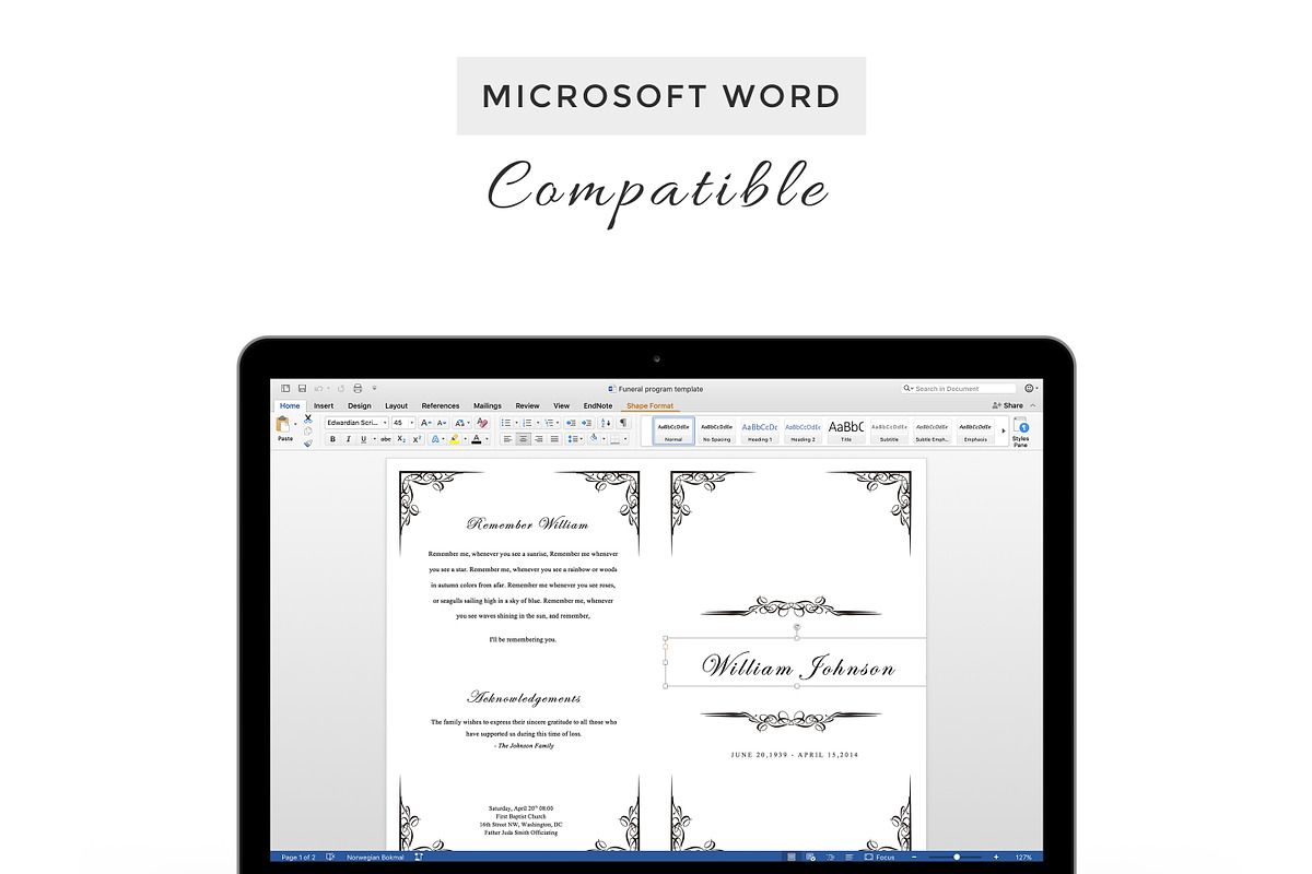 Funeral Guide, a Stationery Template by inserenity (Photo 6 of 6)