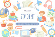 Student Education Clipart, an Education Illustration by Palau (Thumbnail 1 of 9)
