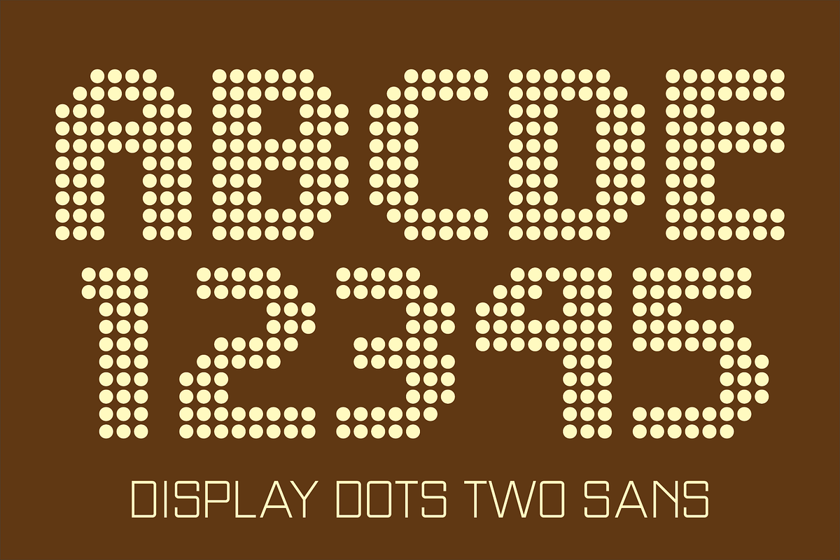 Display Dots & Squares Fonts, a Font by GG Design (Photo 3 of 13)