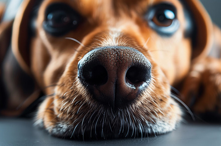 Closeup of wet dog nose, an Animal Photo by MistyDay