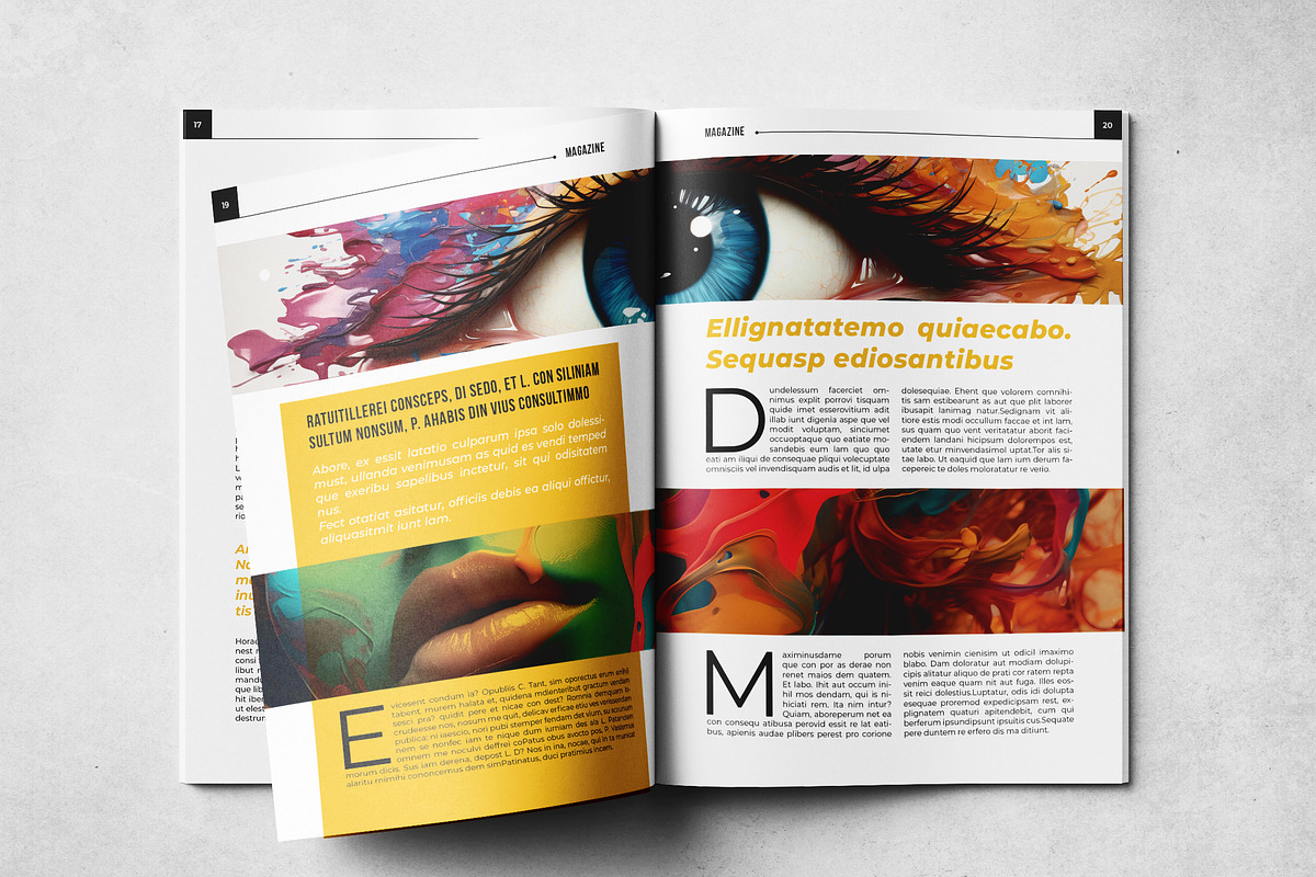 Magazine Layout Template, a Magazine Template by Grkic Creative (Photo 11 of 13)