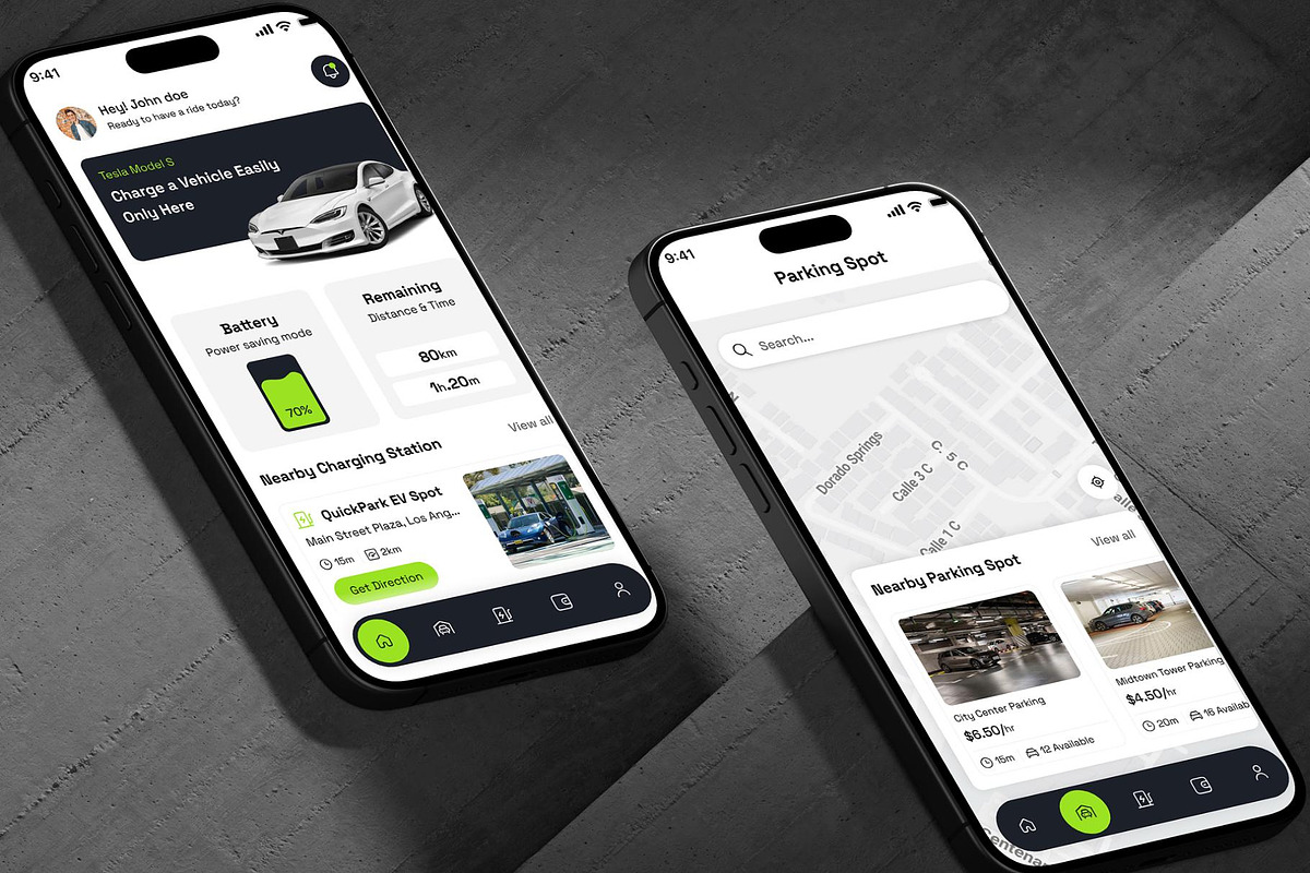 Parkify Car Parking& Charging Mobile, an UI Kit Template by Creative Perspective (Photo 8 of 8)