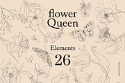 Flower Queen. Botanical vintage, an Object Illustration by Colden Blue (Thumbnail 8 of 14)