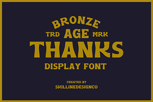 Bronze Age - Display Font