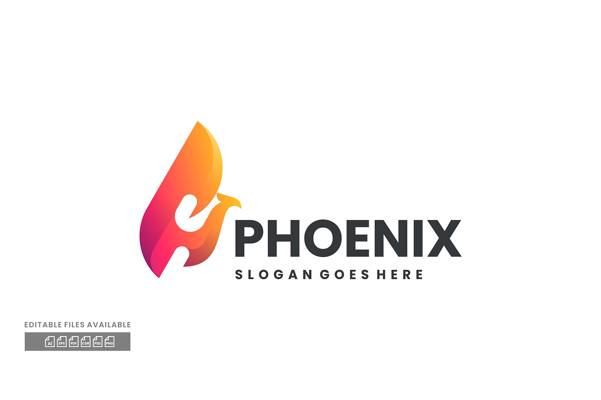 Phoenix Gradient Colorful Logo, a Branding & Logo Template by ivan_artnivora
