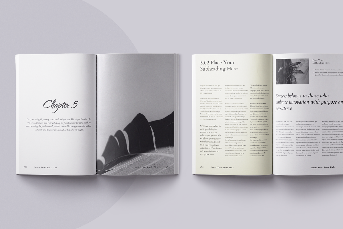 Book Title Layout Design Template, a Brochure Template by ArtisticLand (Photo 13 of 17)