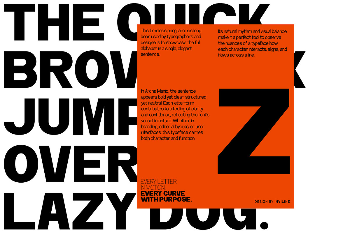 Archa Manic - Variable Sans Font, a Sans Serif Font by Inviline.co (Photo 5 of 15)