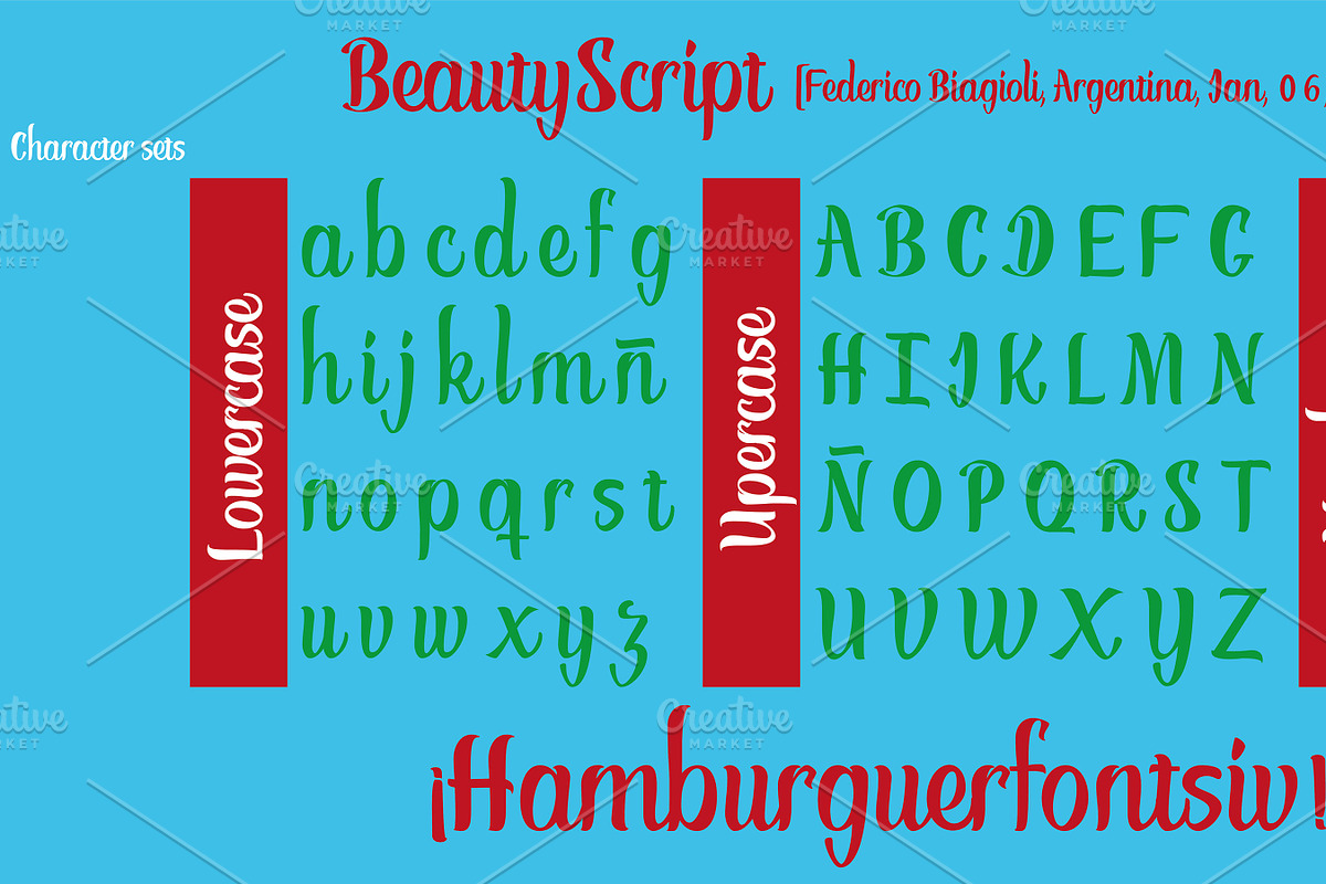 Beaty Script - Font preview 4