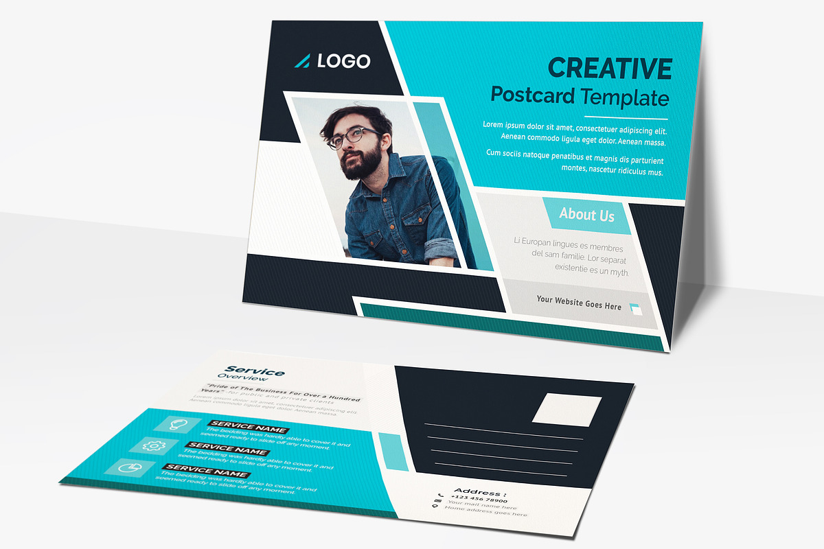 Post Card Template, a Card Template by ZAAS (Photo 5 of 5)