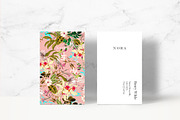 Nora Floral Business Card Template, a Business Card Template by Human-made. Made to feel. (Thumbnail 2 of 3)