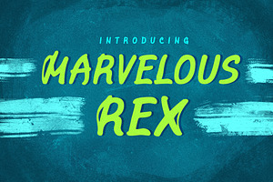 Marvelous Rex ǀ 4 Fonts