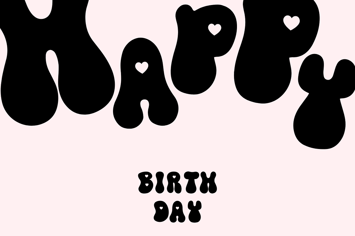Sparkle Groovy Cute Decorative Font, a Font by Kanink Studio (Photo 5 of 13)
