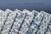 Toile de Jouy Print Design Patterns, a Pattern Graphic by Olya Creative (Thumbnail 2 of 24)