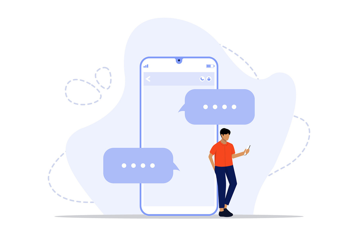 Messages concept illustration, a Technology Illustration by nivector (Photo 2 of 5)