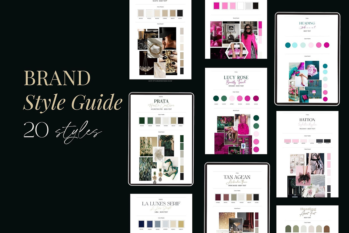 Style Guide for Website & Social, a Branding & Logo Template by Styled Web Shop (Photo 1 of 6)