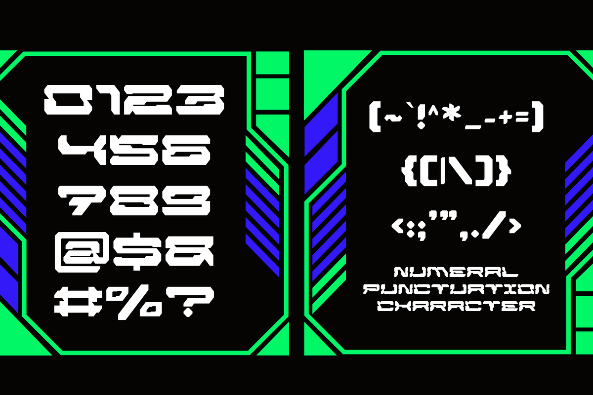 Ireon Cyberpunk - Modern Logo Font, a Sans Serif Font by Nirmana Visual (Photo 4 of 9)