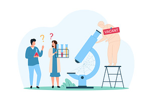 Shortage medical staff recruiting, a Healthcare Illustration by Flashvector