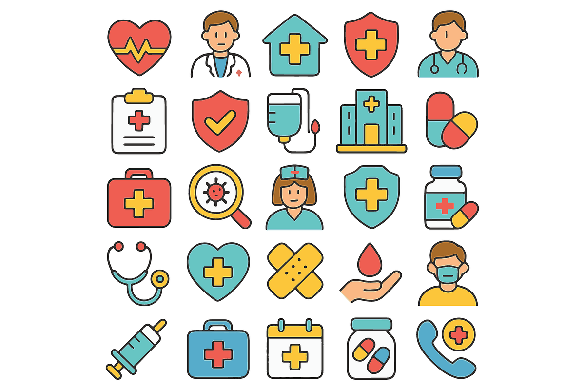 Healthcare Medical Icon Pack, an Object Graphic by RT Studio