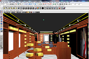 Clothing Store Interior Render Ready