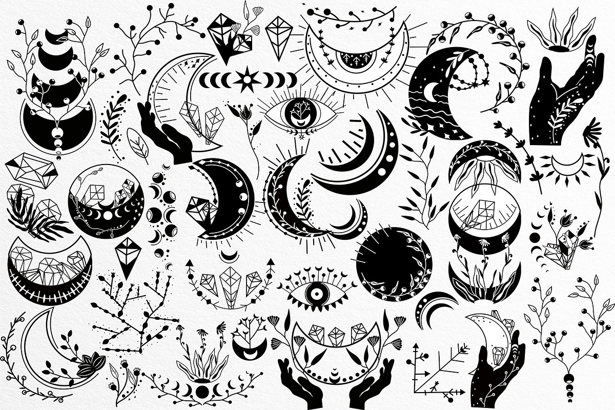 CELESTIAL MOON, MAGIC LUNAR, an Illustration by Usis (Photo 7 of 26)
