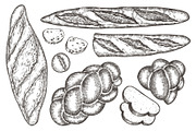 Baked Bread Vector Illustrations, a Food Illustration by Lubov Illustrations Shop (Thumbnail 2 of 7)