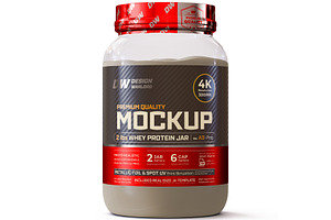 2lb Whey Protein Jar Mockup A3-Pro