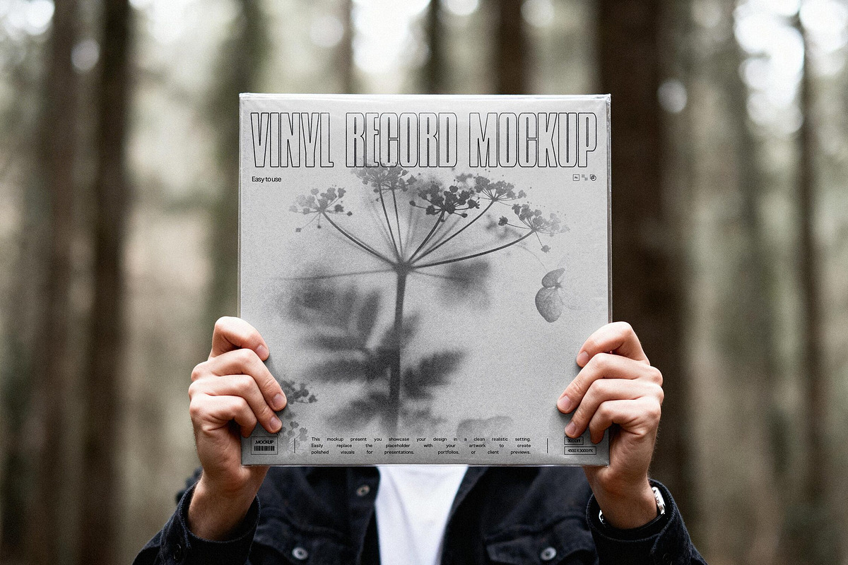 Outdoor Vinyl Record Cover Mockup, a Product Mockup by Design Squad (Photo 3 of 4)