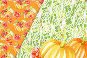 Pumpkins Digital Paper Pack.