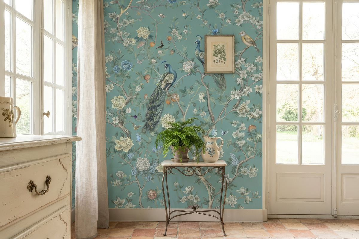 Sage Green Chinoiserie Wallpaper, a Wallpaper Graphic by by creative paper (Photo 9 of 20)