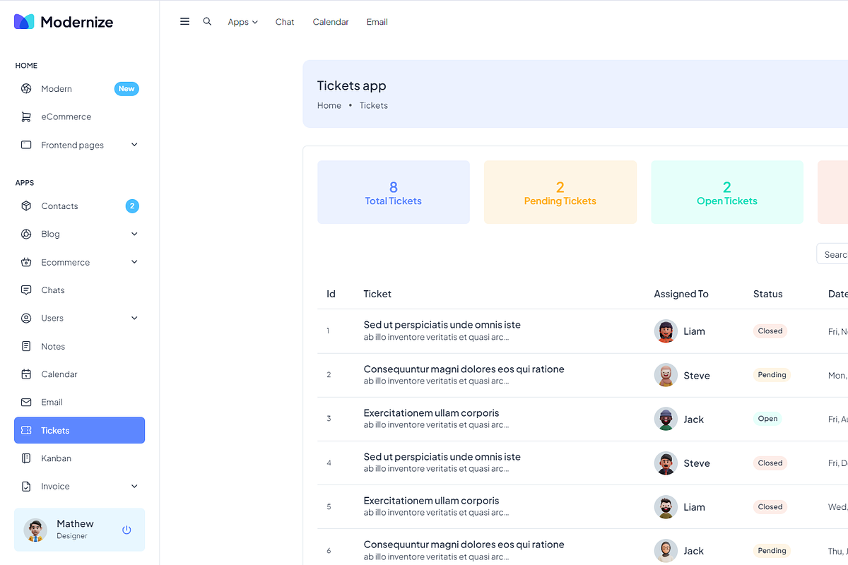 Modernize Nextjs Admin Dashboard, a Templates & Theme by AdminMart (Photo 13 of 15)