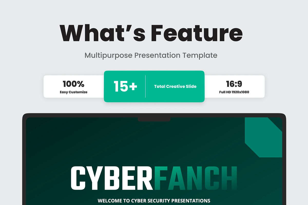 Cyber Security PowerPoint, a Presentation Template by SquidPixey (Photo 2 of 6)