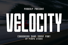Velocity - Condensed Sans Serif