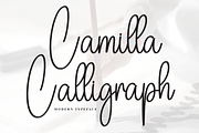 Camilla Calligraph | Script Font, a Handwritten Font by Scratchones (Thumbnail 1 of 7)