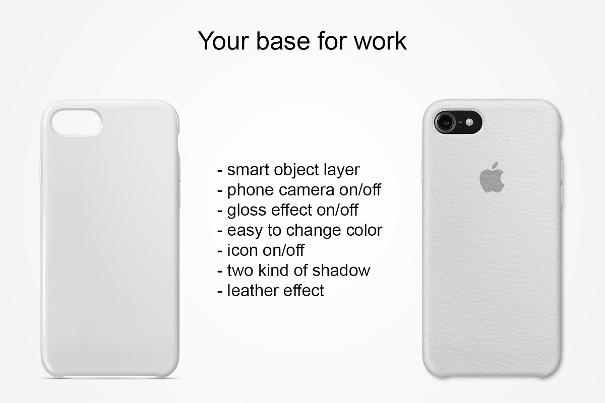 iPhone 7 Case Mock-up, a Product Mockup by RM_design (Photo 3 of 3)