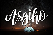 asgiho, a Script Font by khalwa.studio (Thumbnail 1 of 9)