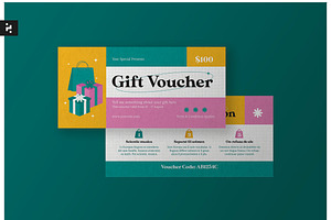 Colorful Creative Gift Voucher