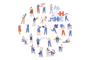 Vector People 200+ Bundle, a Person Illustration by Vector_Art (Thumbnail 14 of 28)