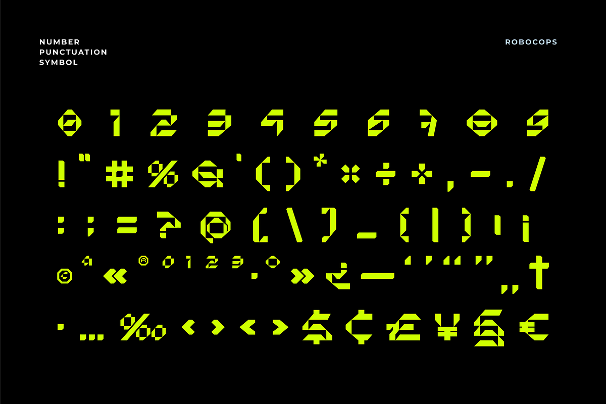 Robocops - Futuristic Font, a Sans Serif Font by limitype (Photo 13 of 14)