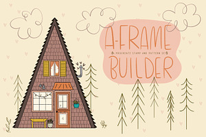 A-Frame Cabin Builder For Procreate